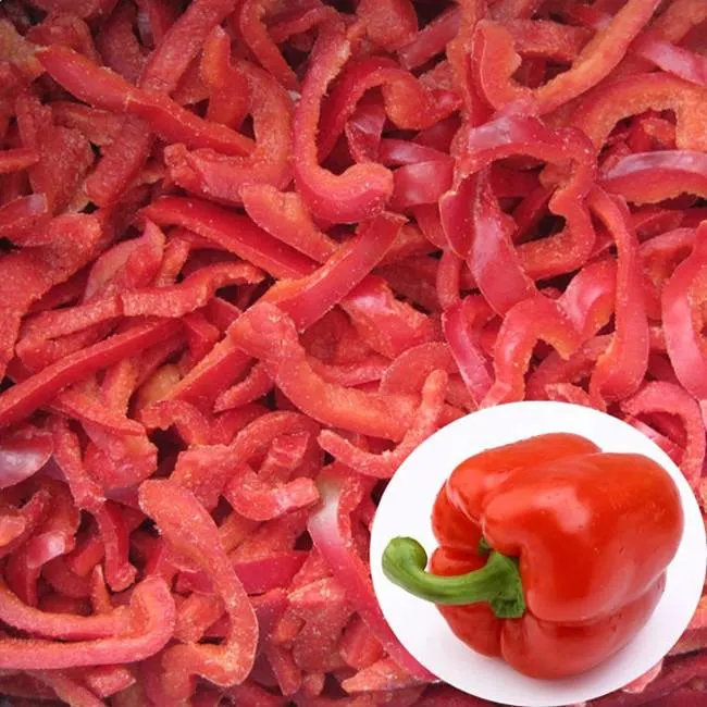 Frozen Mixed Sliced Sweet Bell Pepper 3 Color