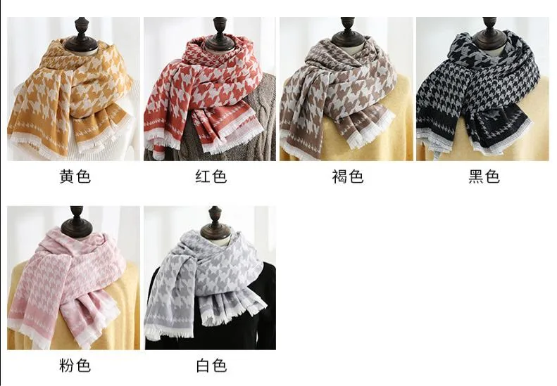 New British Style Winter Scarfs Lady Warm Long Cashmere Scarf